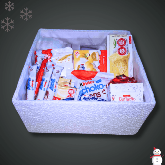 מארז "שלג" - מארז שמיכה ושוקולדים מפנק | שוקולטי