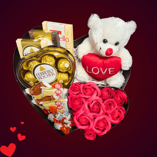 מארז "טל" - מארז שוקולדים ודובי 'LOVE' | שוקולטי