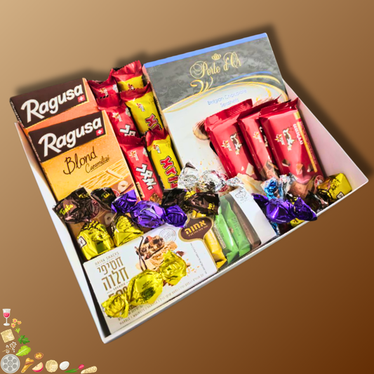 מארז "אלמוג" - מארז שוקולדים מפנק כשר לפסח | שוקולטי