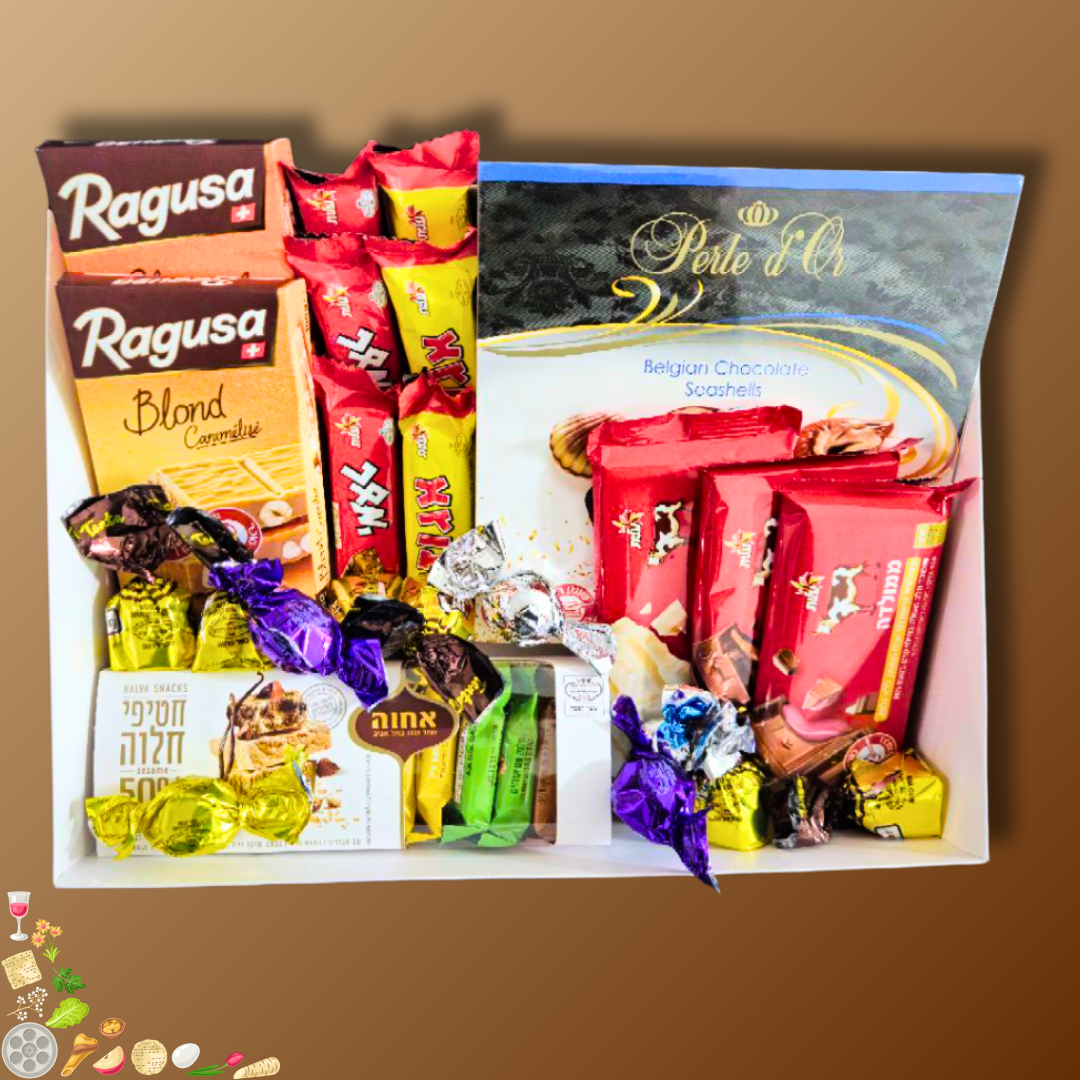 מארז "אלמוג" - מארז שוקולדים מפנק כשר לפסח | שוקולטי