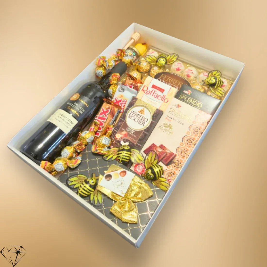 מארז "גלעד" - מארז שוקולד יוקרתי עם יין לחג | שוקולטי