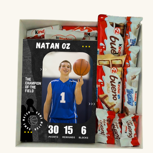 בלוק עץ שחקן כדורסל MVP