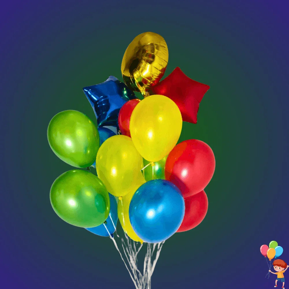 זר בלונים צבעוני במיוחד | שוקולטי