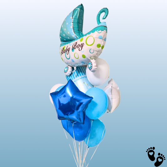 זר בלונים גדול ליולדת | שוקולטי