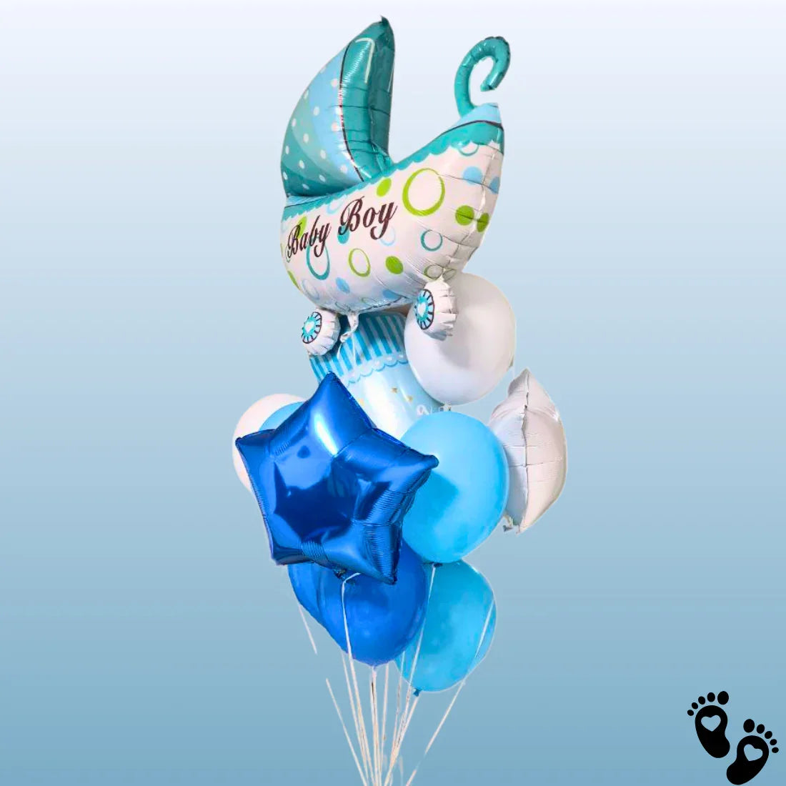 זר בלונים גדול ליולדת | שוקולטי