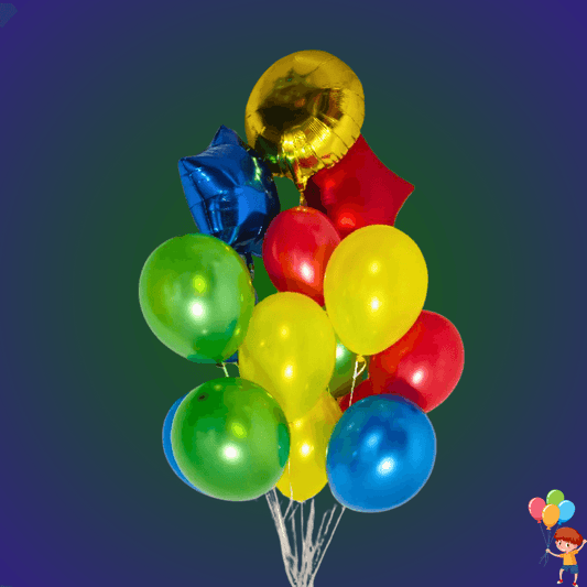 זר בלונים צבעוני במיוחד | שוקולטי