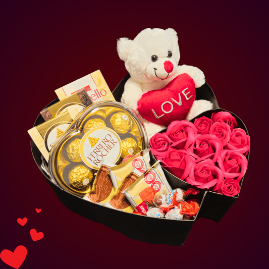 מארז "טל" - מארז שוקולדים ודובי 'LOVE' | שוקולטי