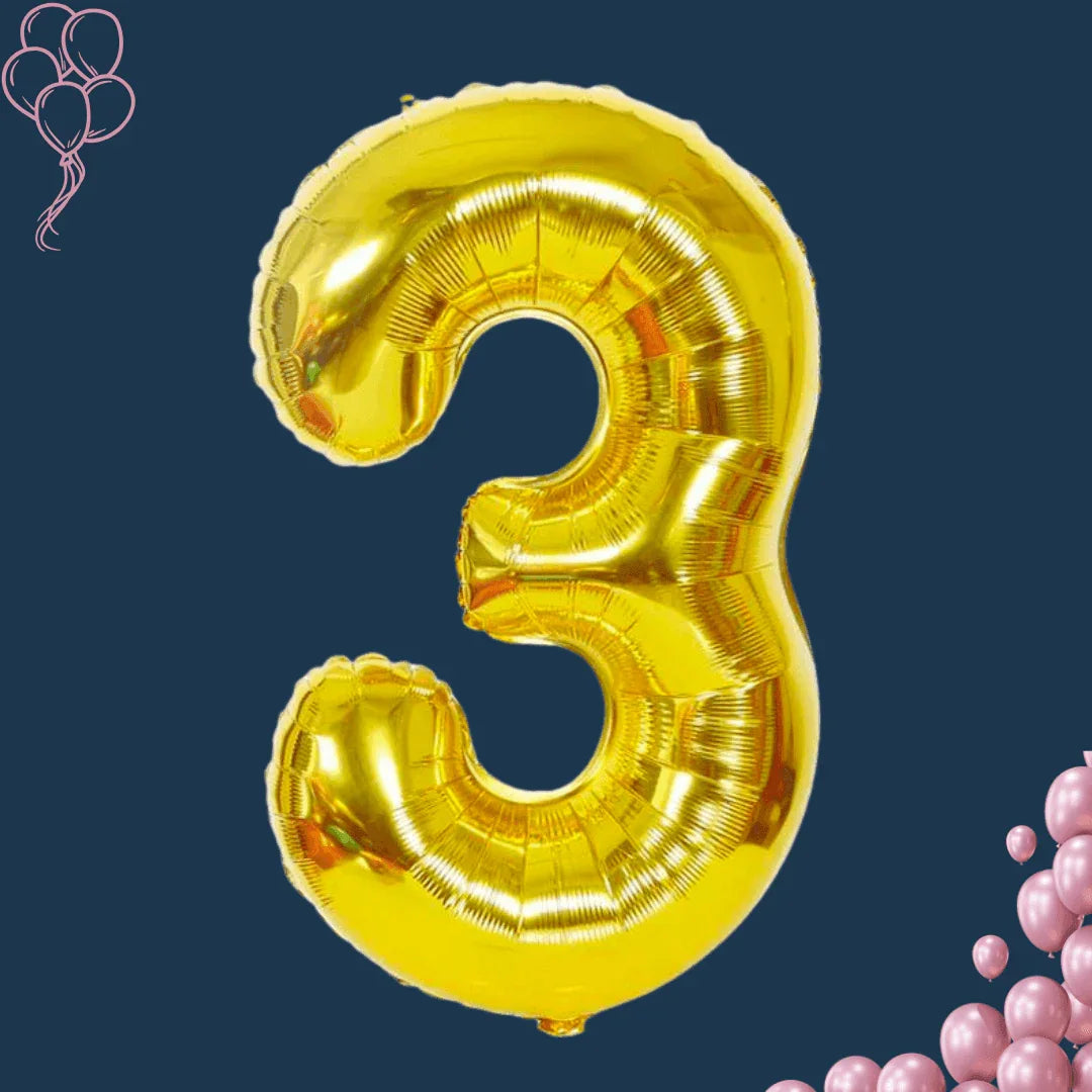 בלוני ספרה - ספרות ענקיות (86 ס"מ) | שוקולטי