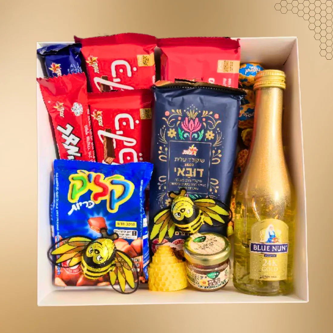 מארז "איתן" - מארז מתוק עם שמפניה - כשר למהדרין | שוקולטי