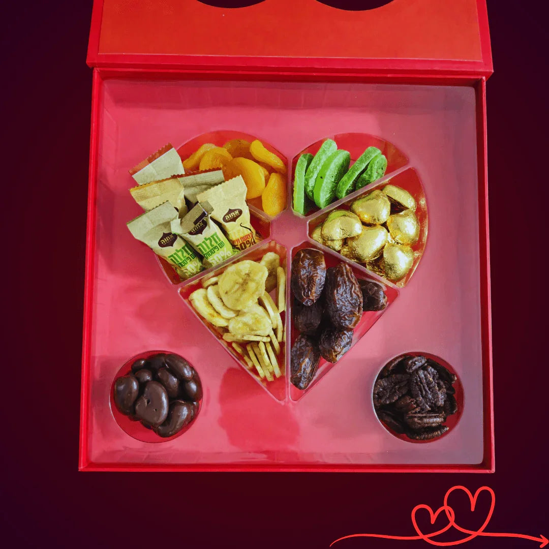 מארז "תמר" - מארז שוקולד ופירות יבשים לט"ו בשבט כשר למהדרין | שוקולטי