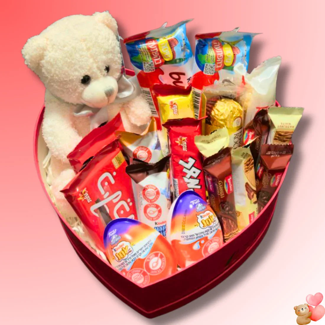 מארז "אווה" - מארז אהבה עם דובי ושוקולדים | שוקולטי