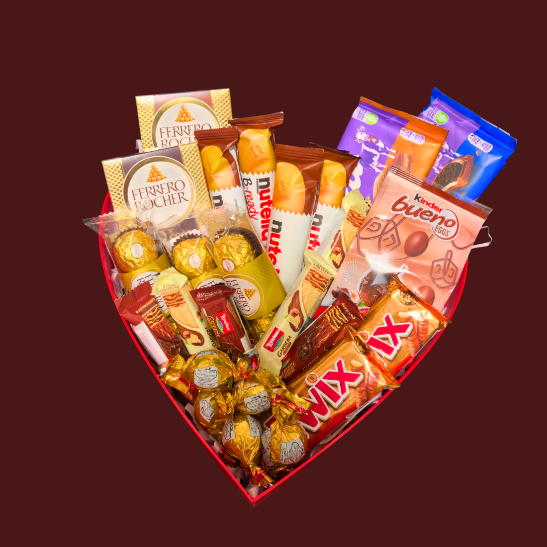 מארז "דקל" - מארז לב מלא בשוקולדים מעולים | שוקולטי