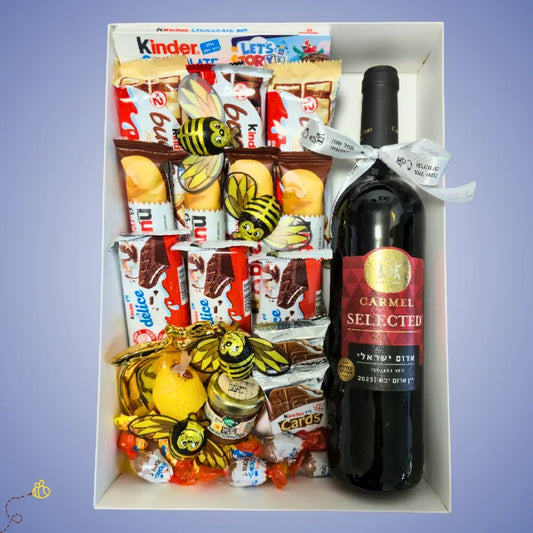 מארז "פאר" - מארז שוקולד ויין לחג במחיר נוח | שוקולטי