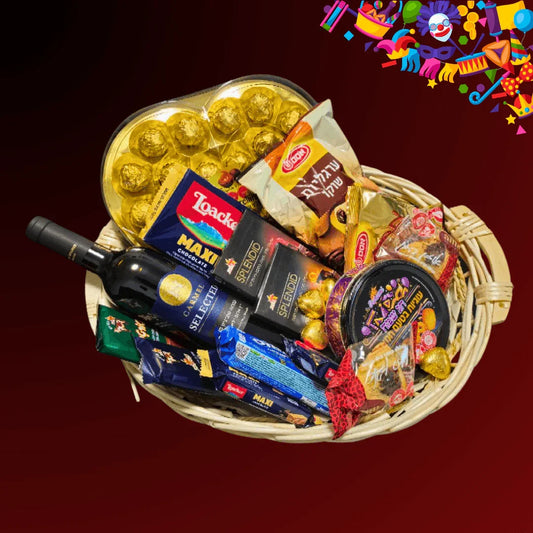 מארז "מרדכי" - משלוח מנות כשר למהדרין מהודר לפורים | שוקולטי