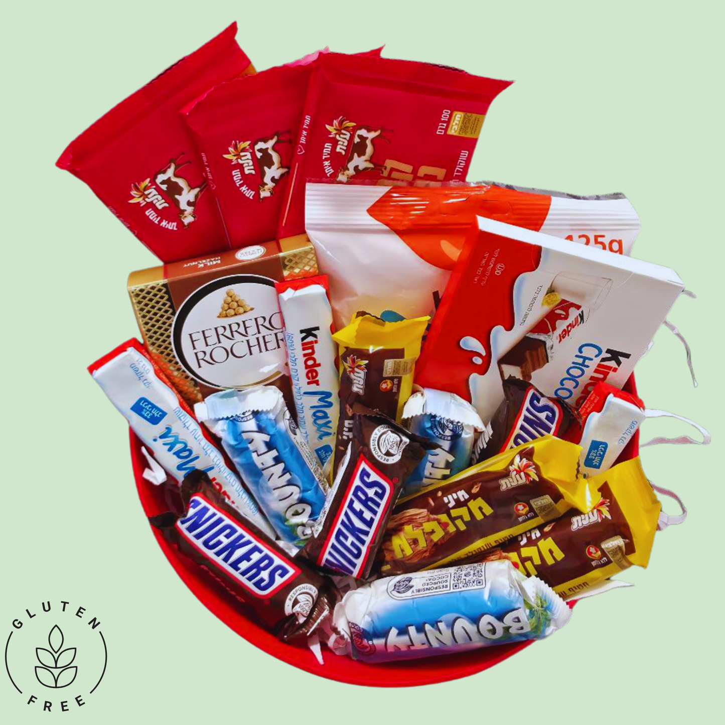 מארז "ענת" - מארז שוקולד ללא גלוטן בקופסא עגולה | שוקולטי