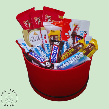 מארז "ענת" - מארז שוקולד ללא גלוטן בקופסא עגולה | שוקולטי