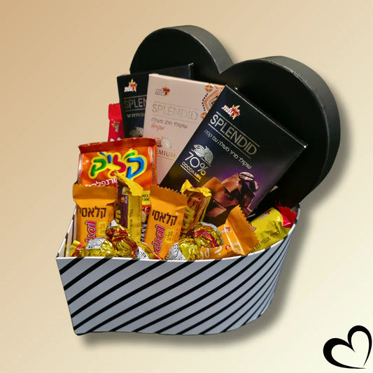 מארז "אפרת" - מארז שוקולד בצורת לב כשר למהדרין - כשר לפסח | שוקולטי