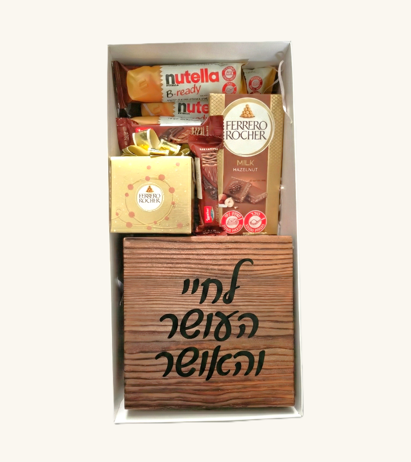 מארז עץ עם ערכת כוסות וקרחונים לשתיית ויסקי